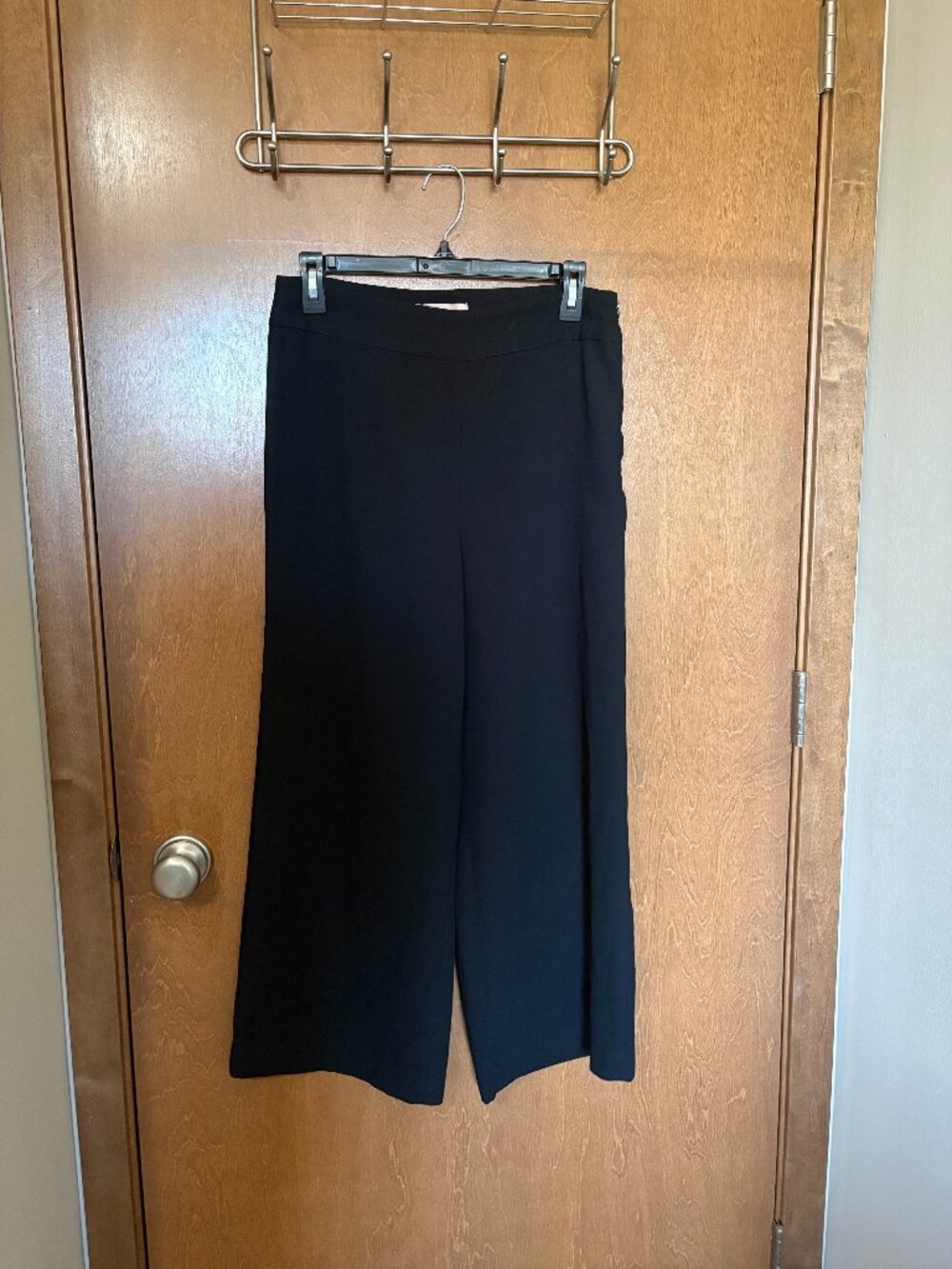 womens black crop dress pants